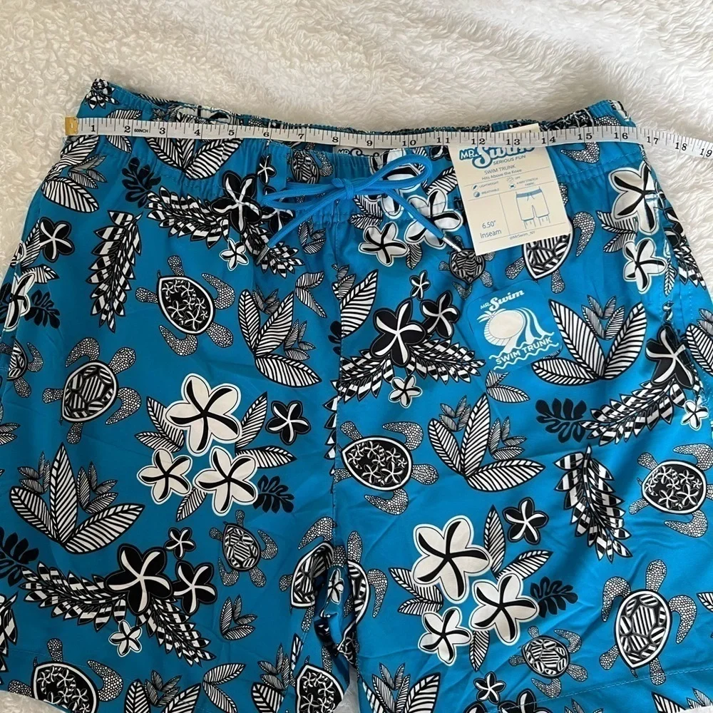 NWT Mr. Swim Geometric Turtles Swim Short SZ L